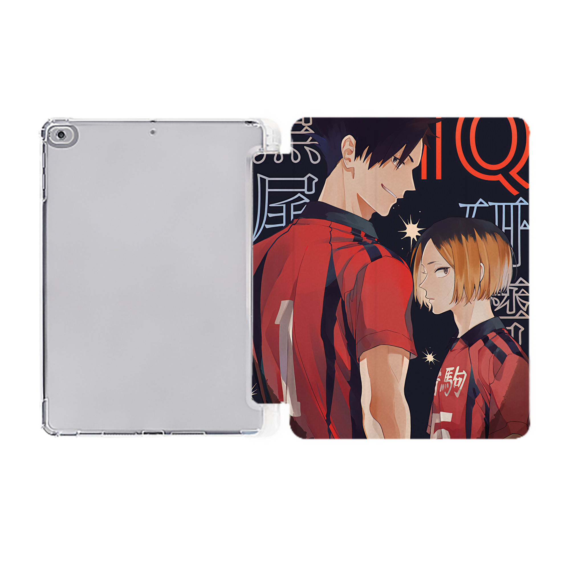 （画像用） ハイキュー!! Haikyu!! IPad ケース ペン収納付き 三つ折りスタンド PUレザー×シリコン 対応機種9.5/10.5/10.9インチ